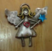 Pewter Pin Angel Fairy