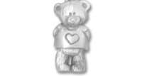 Pewter Pin Bear with heart