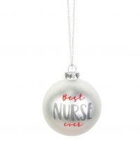ONIM Best Nurse Glitter Ornament