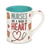 ONIM Nurses Are A Work Of Heart Mug