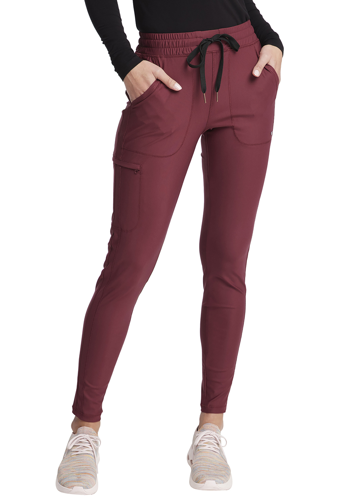 Buy Statement by Cherokee Mid Rise Tapered Leg Drawstring Pant