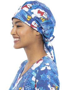 Tooniforms Bouffant Scrub Hat with Buttons