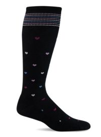 Sockwell Full Heart 15-20mmHg Wide Calf Graduated Compression Socks