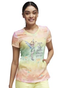 Special Edition Licensed Print Shaped V-Neck Top